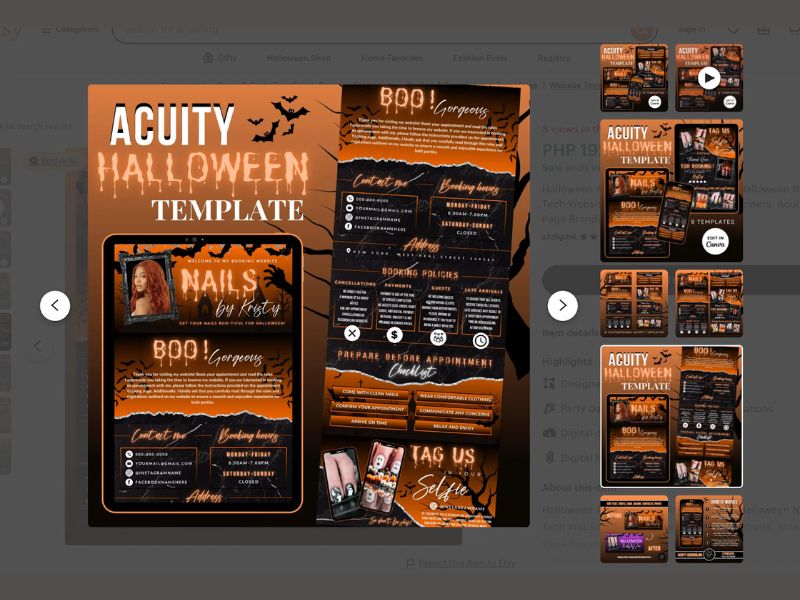 Redesign your website with a Halloween theme