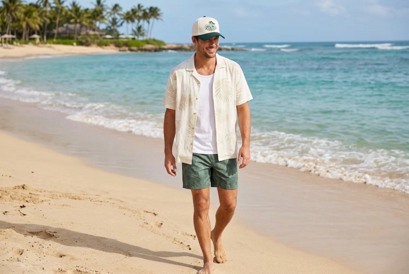 beach vacation hat design idea