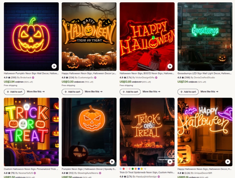 custom night light halloween gifts