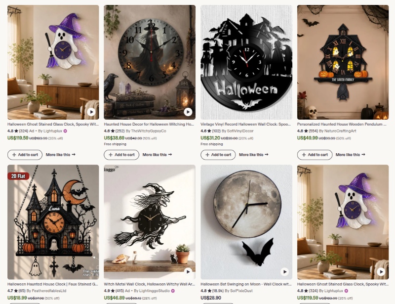 halloween clock gift ideas