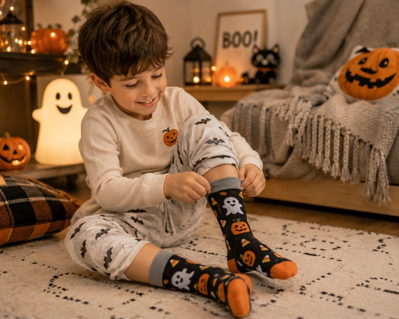 halloween gift kid socks