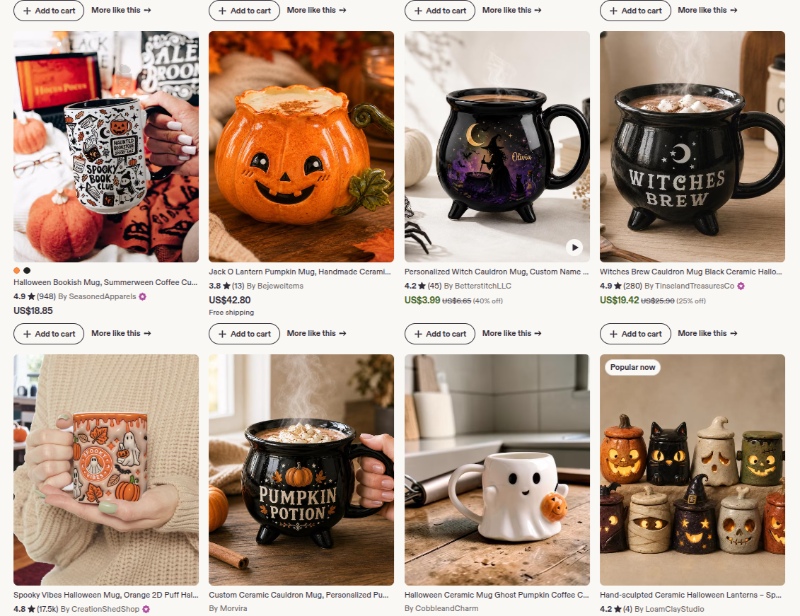 halloween mugs