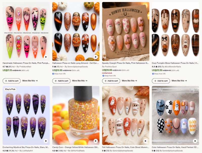 halloween nail polish set