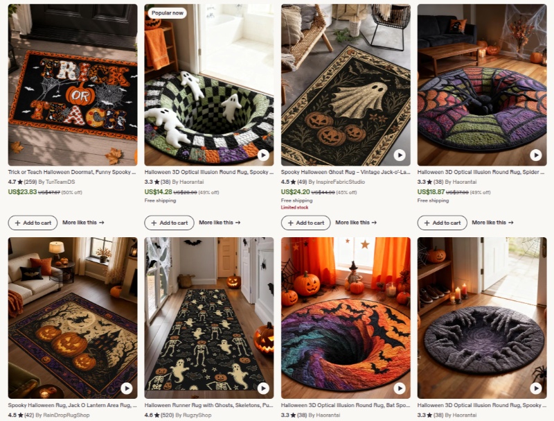 halloween rug