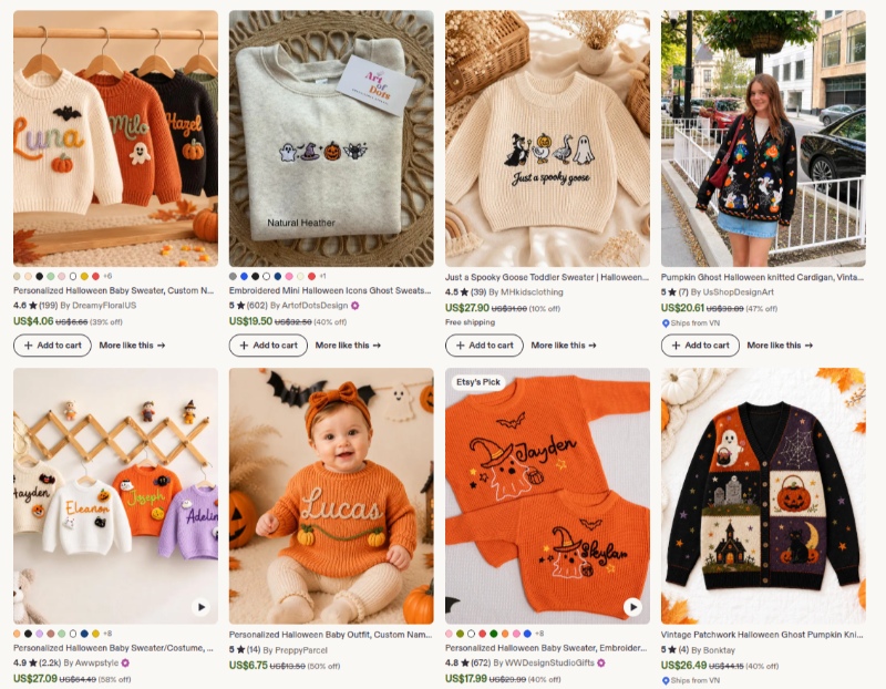halloween sweater gifts for kids