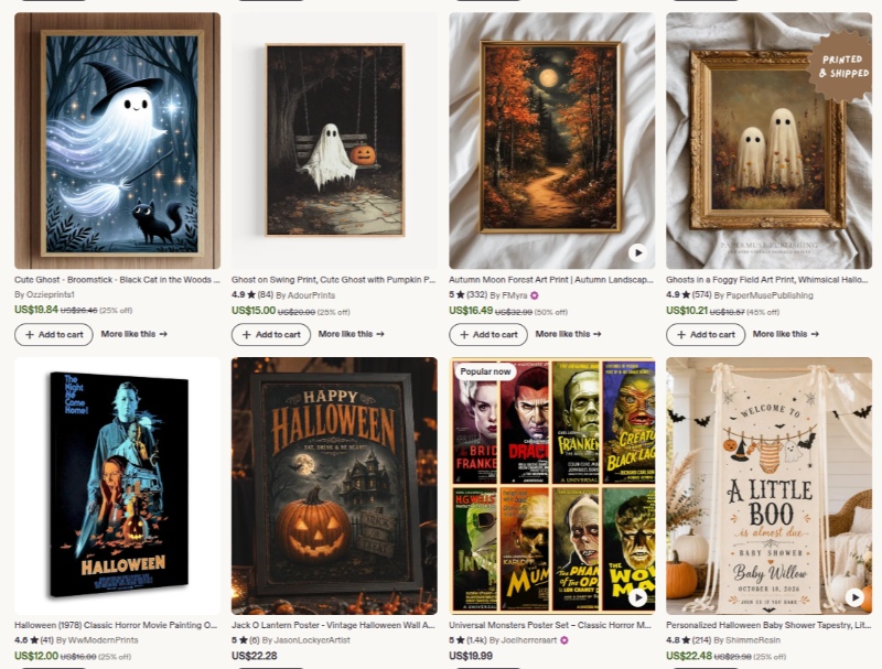 halloween wall art gifts