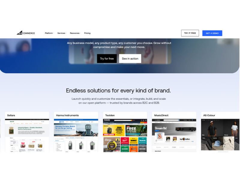 sell items online on BigCommerce