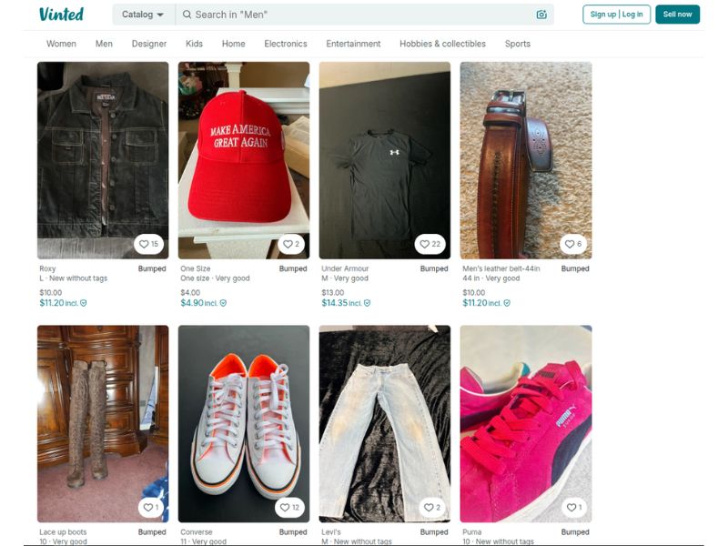 sell items online on Vinted