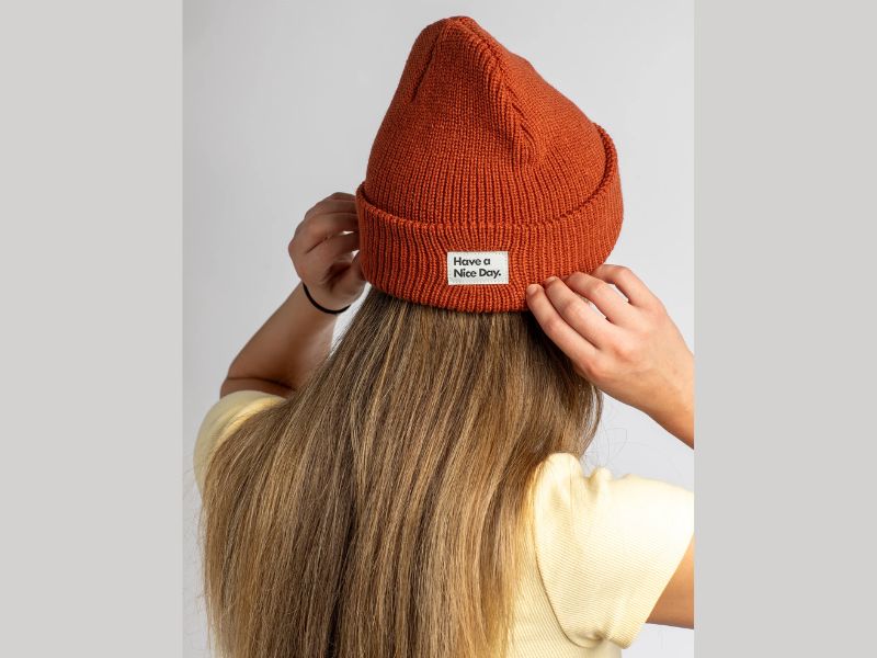 Acrylic beanie