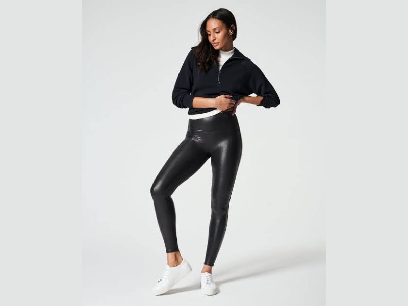 Faux leather leggings