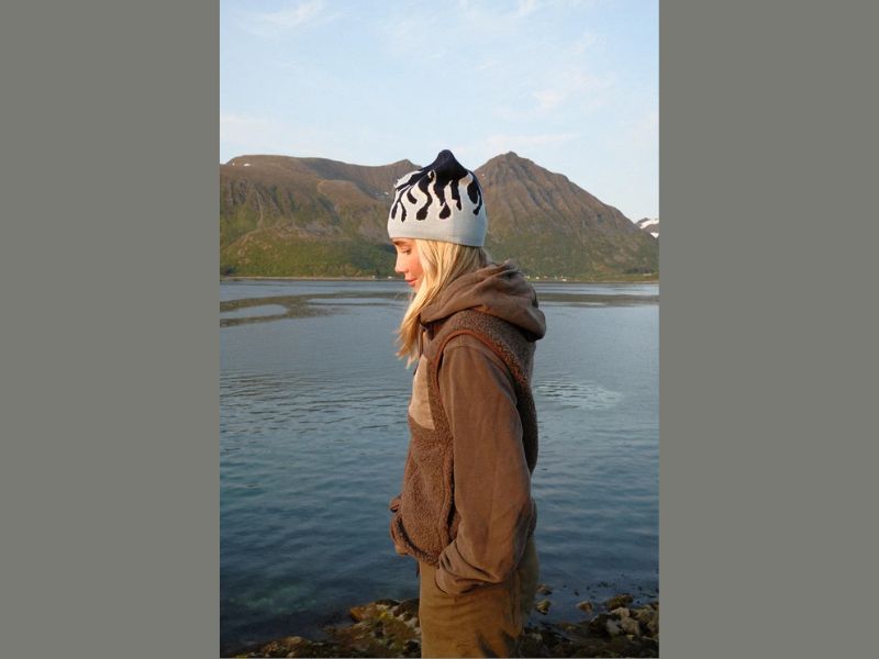 Flame beanie