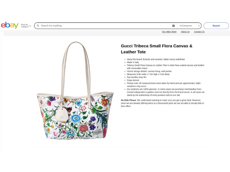 Write complete and transparent product descriptions on eBay