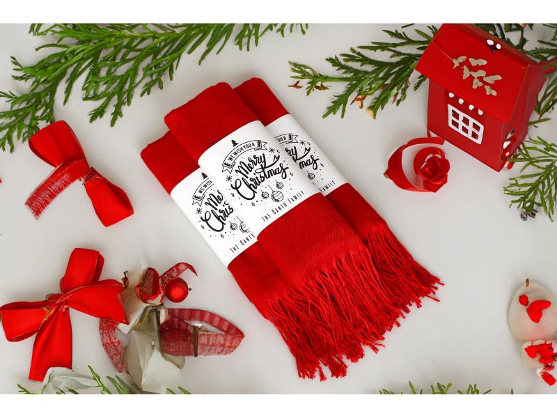 Corporate Christmas scarves