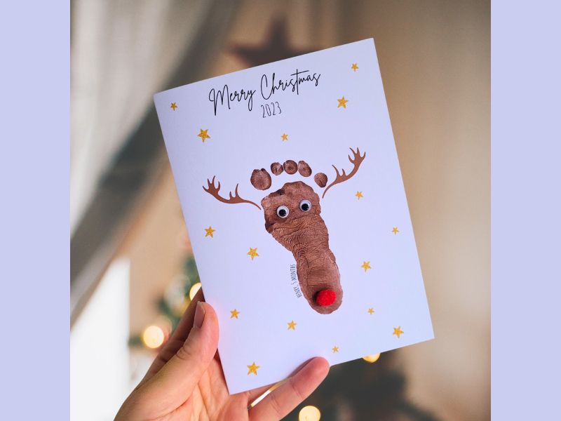Footprint Christmas cards