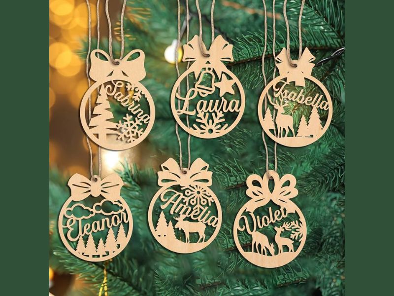 Personalized name ornaments