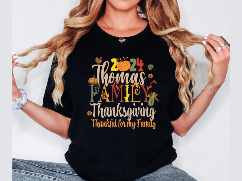 Thanksgiving personalized t-shirts