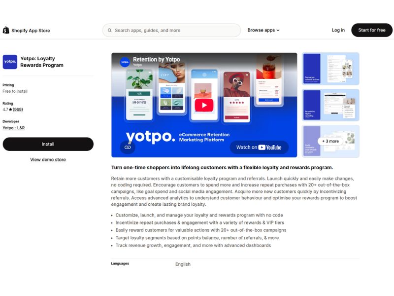 Yotpo Shopify apps