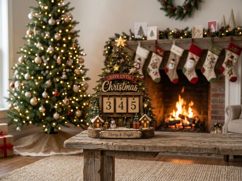 christmas countdown sign