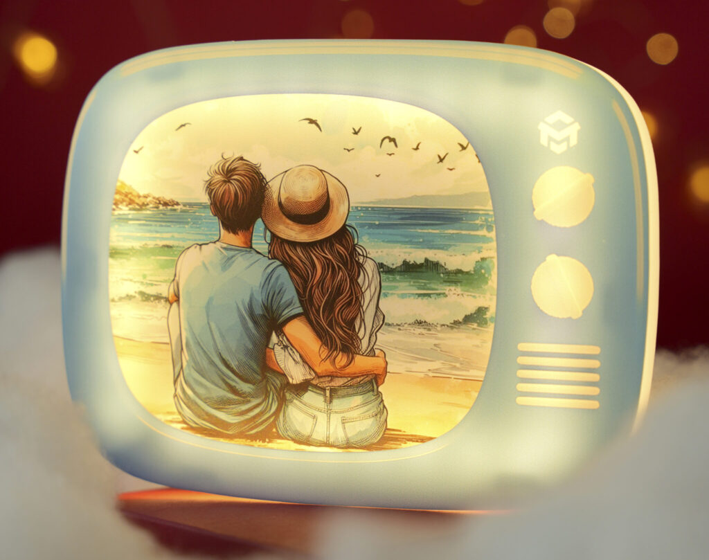 couple photo bedside lamp