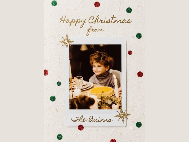 custom photo tradition Christmas card