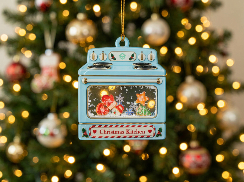 personalized christmas shaker ornament gift