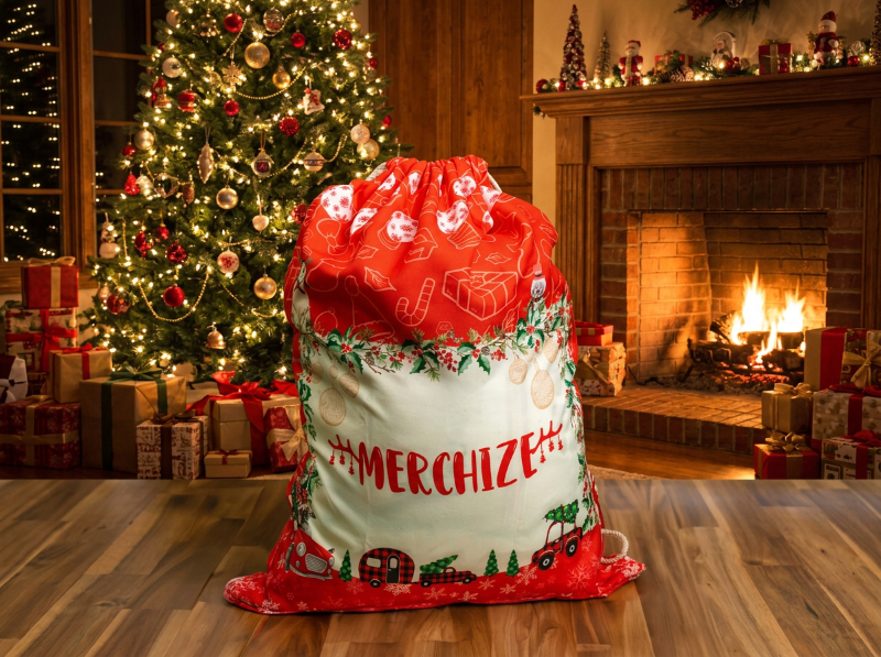santa sack christmas gift