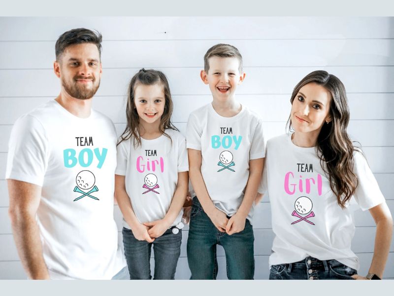 t-shirt customer profile by gender