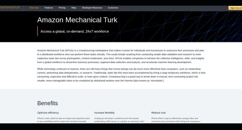 Complete small tasks on MTurk