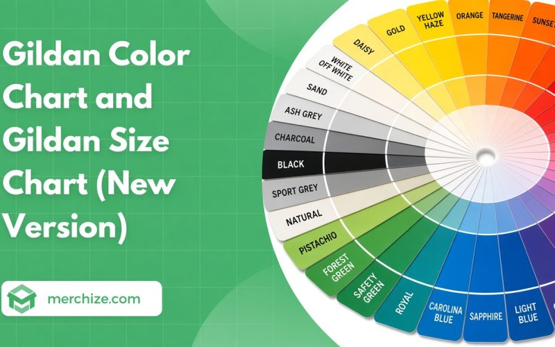 Gildan Color Chart and Gildan Size Chart