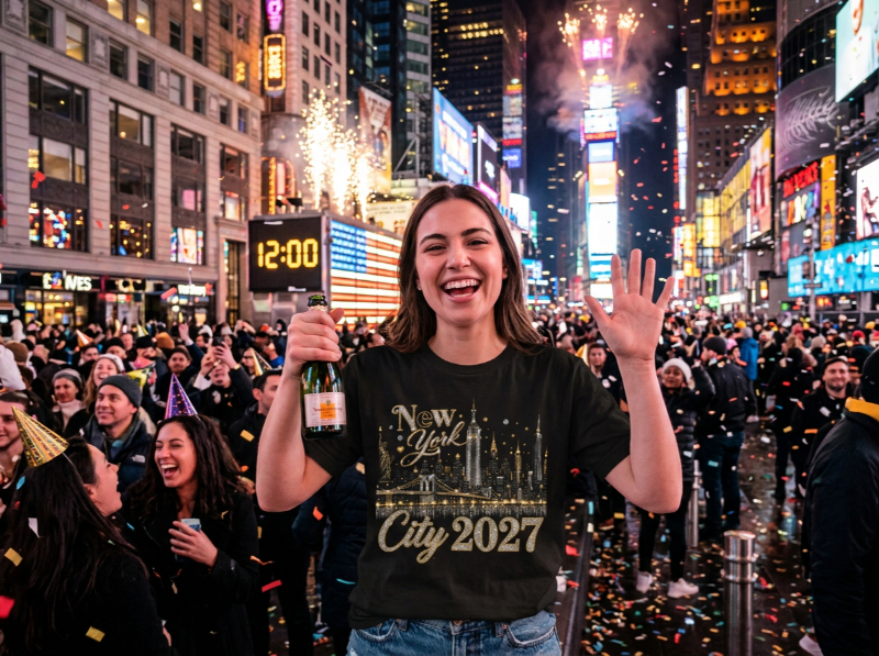 custom location new year t-shirt