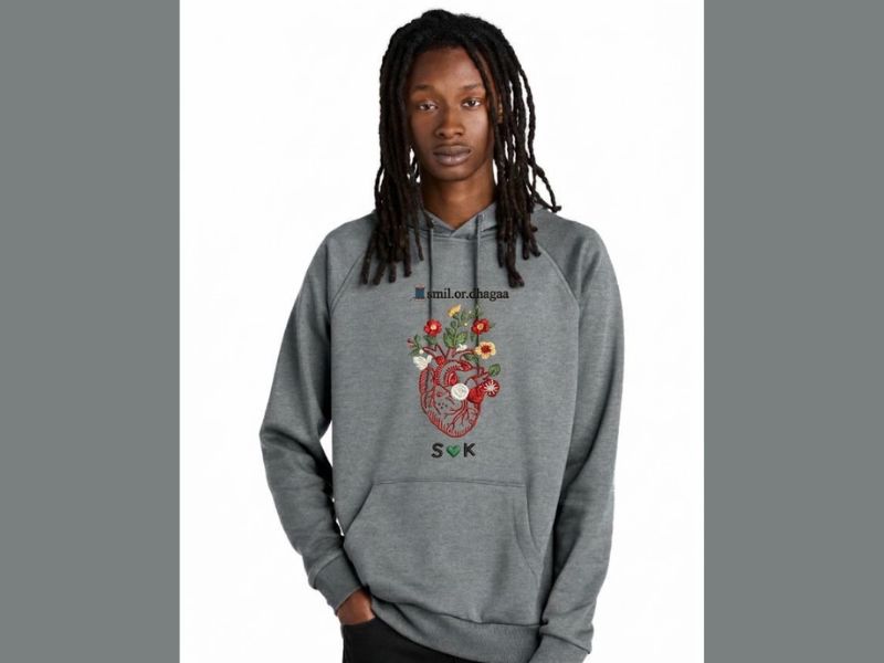 embroidered MM3010 hoodie
