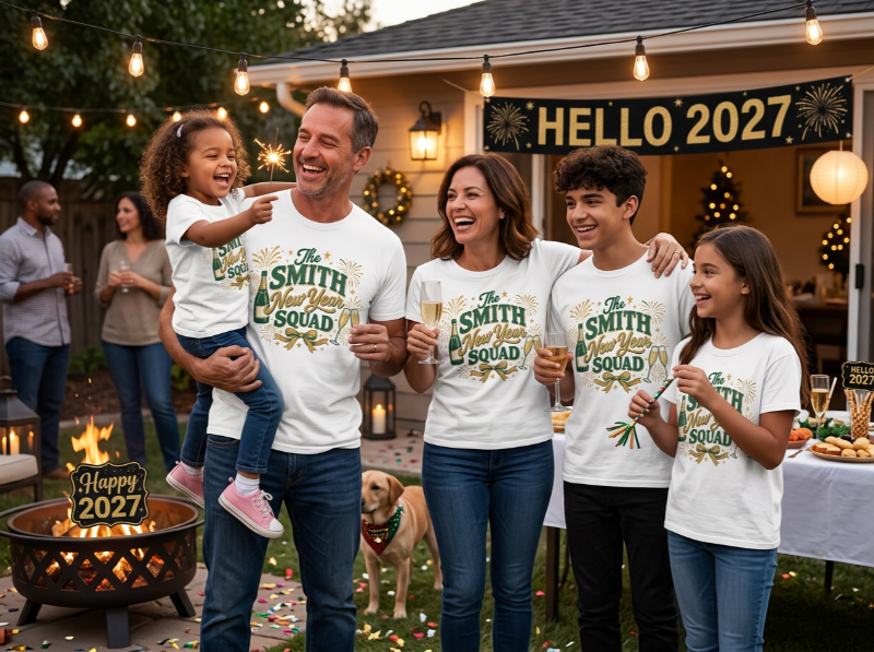 family new year t-shirts