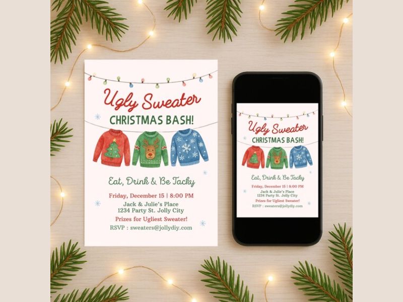 funny wording for christmas party