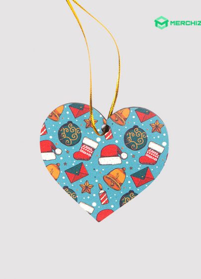 1 sided white MDF ornament