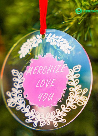 custom clear acrylic Ornament